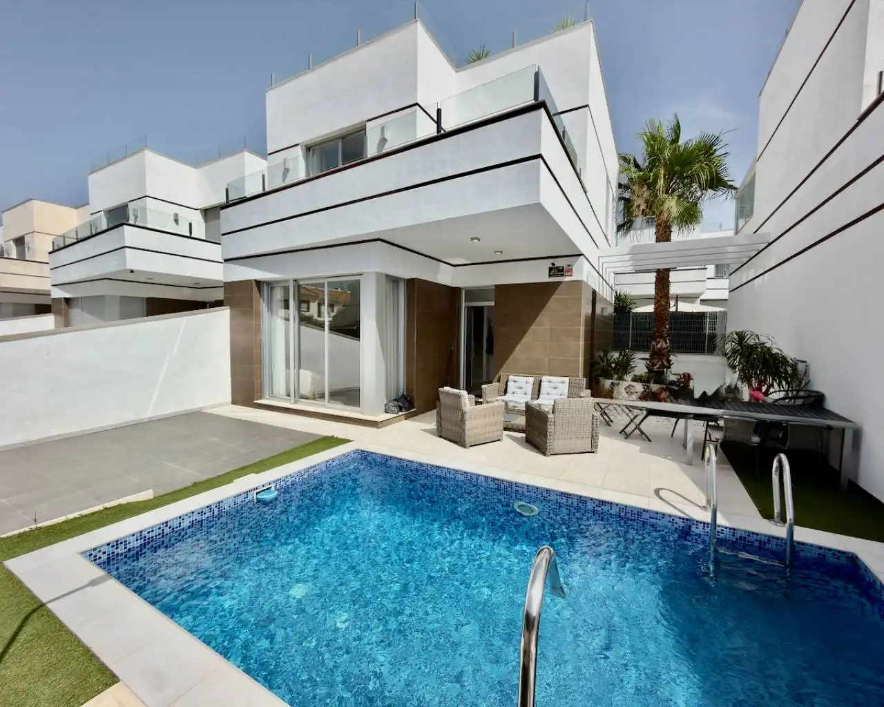 Terrassa de Casa o xalet en venda en Rojales amb Aire condicionat, Jardí privat i Terrassa