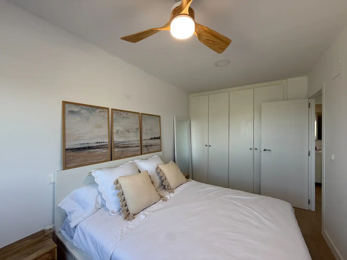 Dormitori de Apartament de lloguer en Almenara amb Aire condicionat, Calefacció i Terrassa