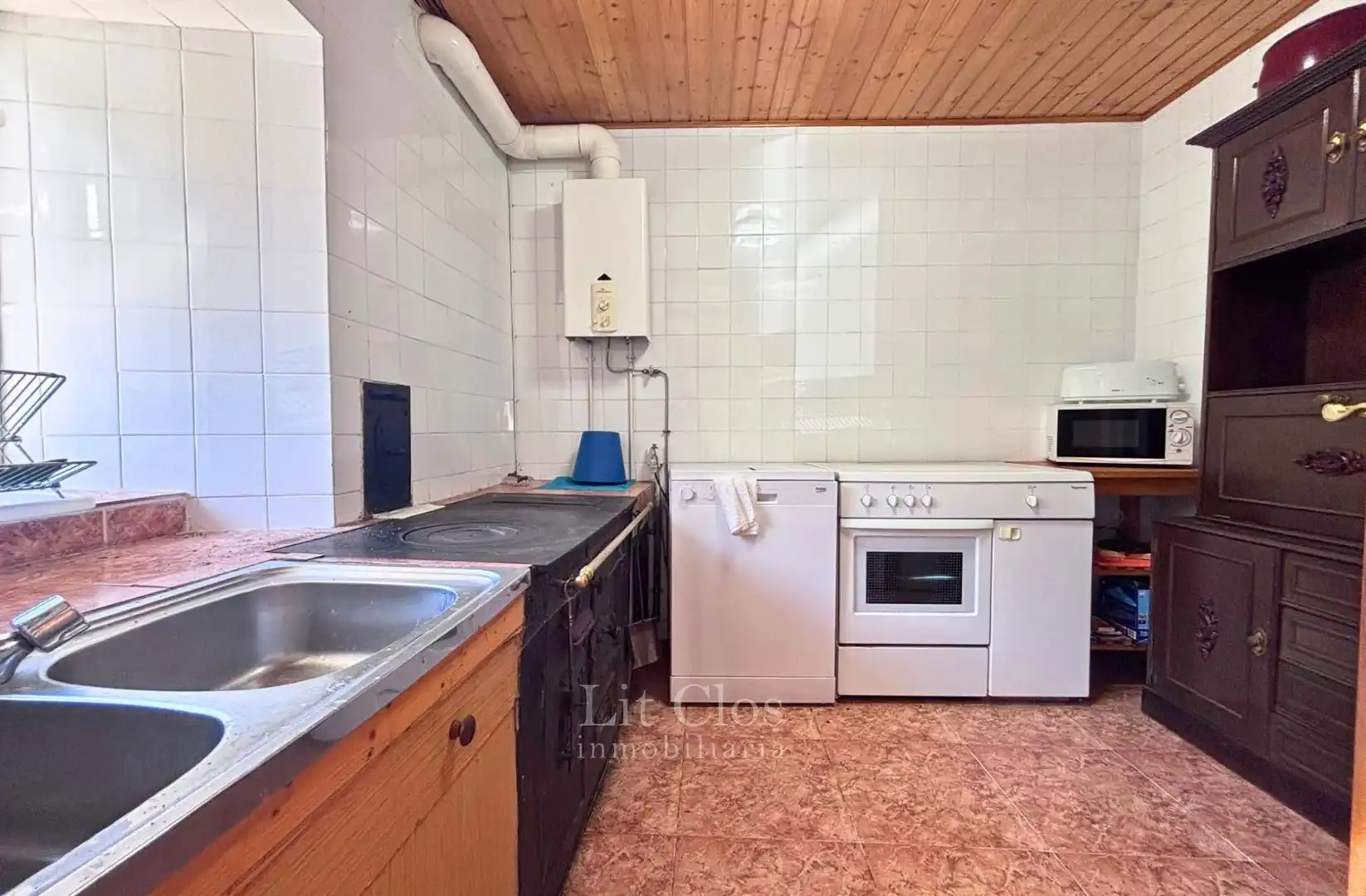 Cocina de Casa o chalet en venta en A Veiga  con Terraza