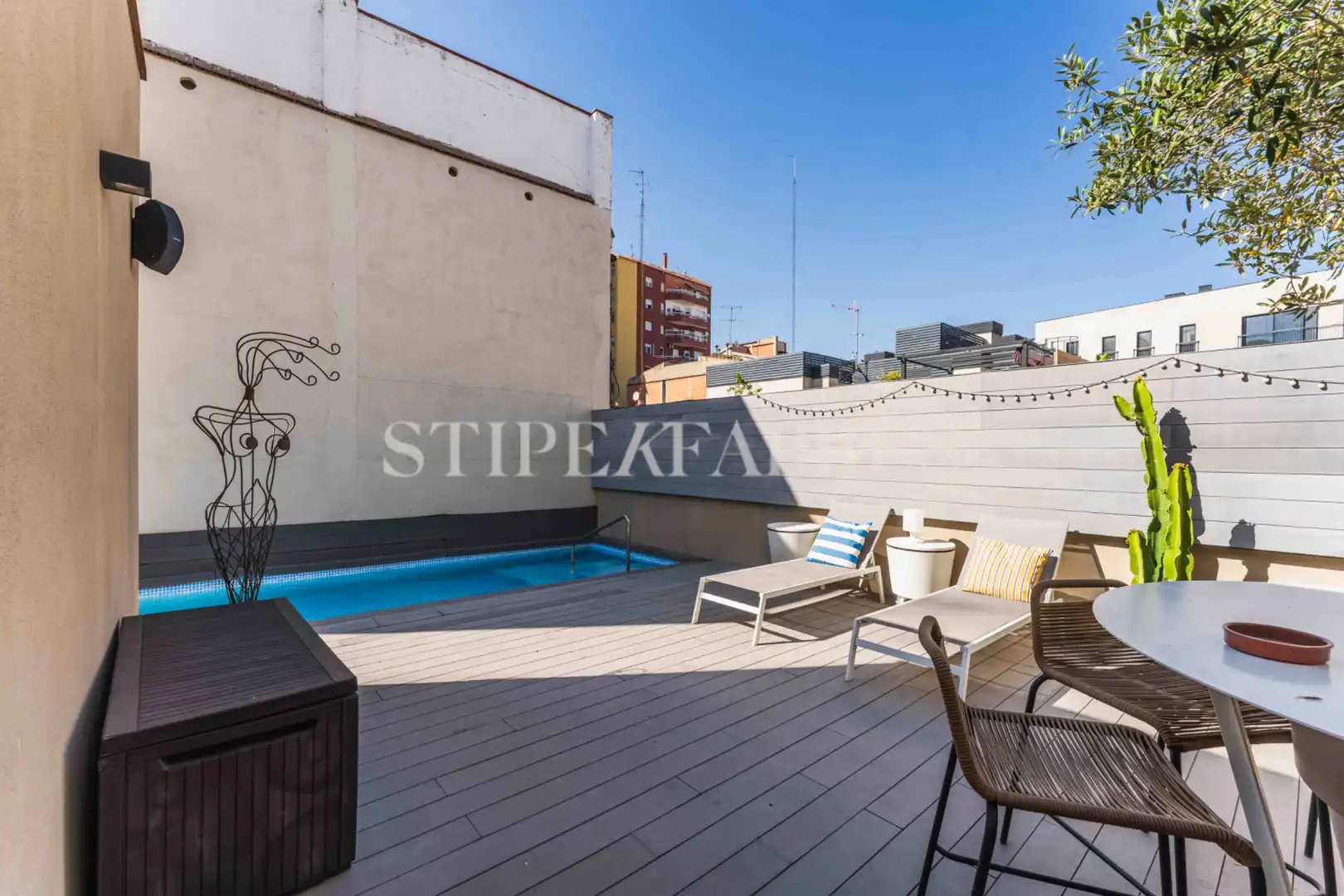 Terraza de Casa adosada en venta en Barcelona con Aire acondicionado, Calefacción y Jardín privado