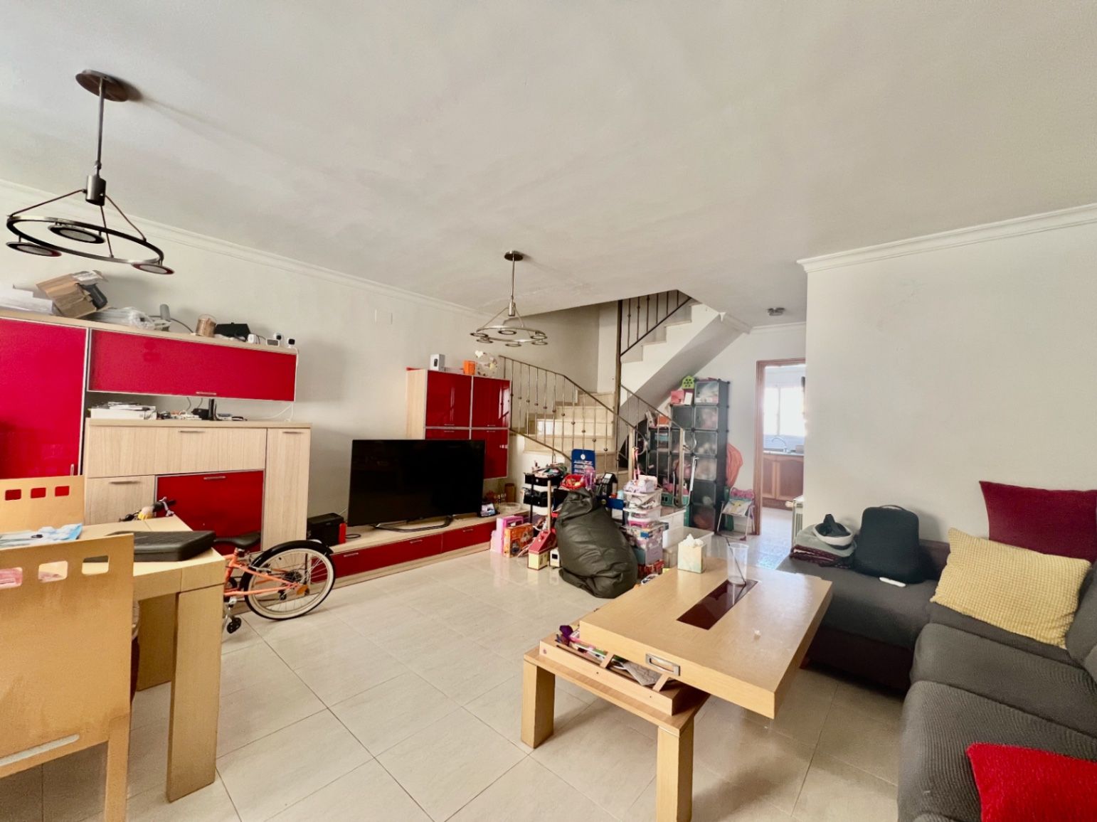 Living room of Single-family semi-detached for sale in Beniarbeig  with Air Conditioner, Terrace and Storage room
