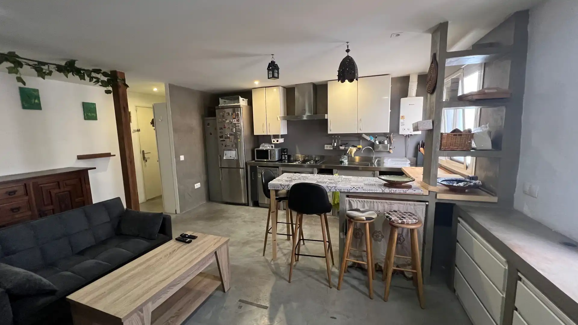 Küche von Wohnung zum Verkauf in Málaga mit Klimaanlage, Terrasse und Möbliert