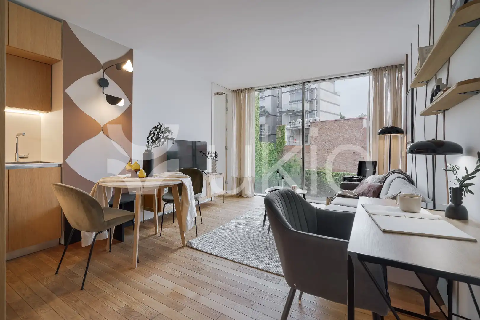 Living room of Apartments for rent in Madrid  with Heating, Swimming Pool and Furnished