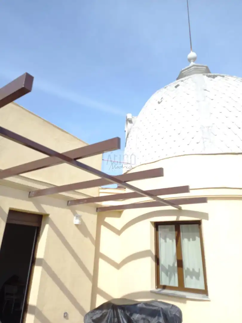 Terrasse von Dachboden zur Miete in Madrid mit Klimaanlage, Heizung und Parkett