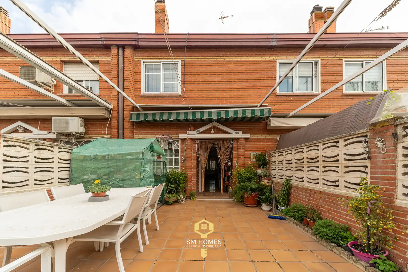 Terrace of Detached homes for sale in Mejorada del Campo  with Air Conditioner, Heating and Private garden