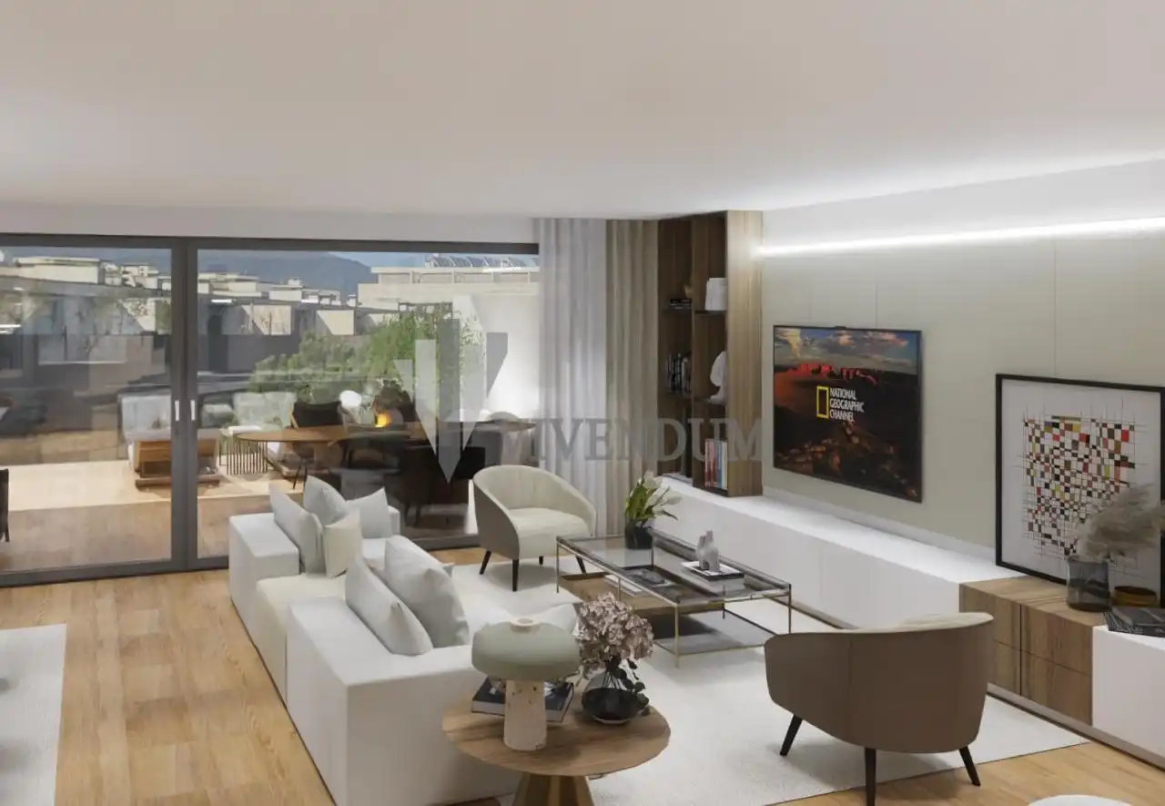 Sala de estar de Apartamento en venta en Vigo  con Calefacción, Terraza y Piscina