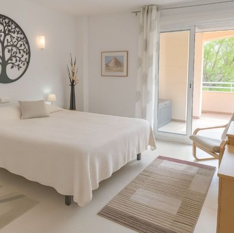 Dormitori de Apartament en venda en Jávea / Xàbia amb Jardí privat