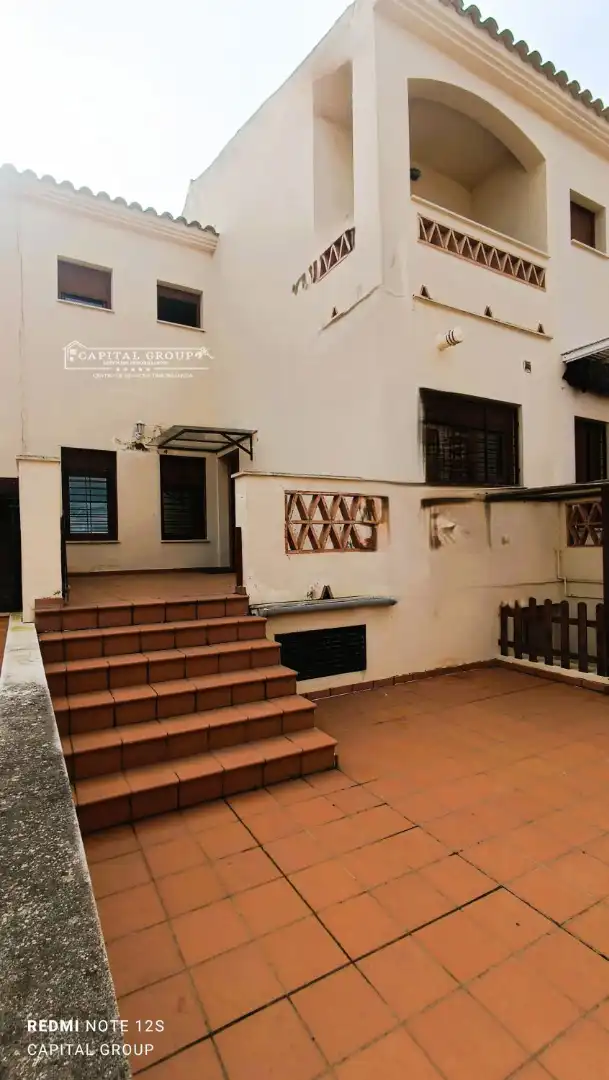Exterior view of Houses for sale in Punta Umbría  with Terrace, Balcony and Community pool