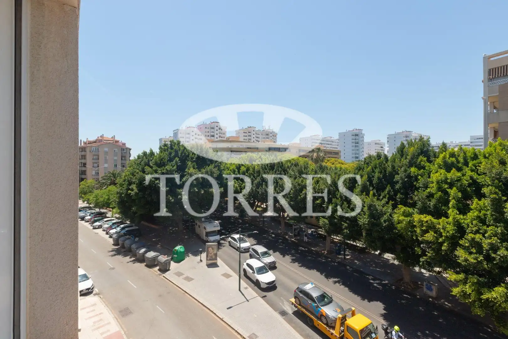 Vista exterior de Piso en venta en Málaga con Aire acondicionado, Parquet y Piscina comunitaria