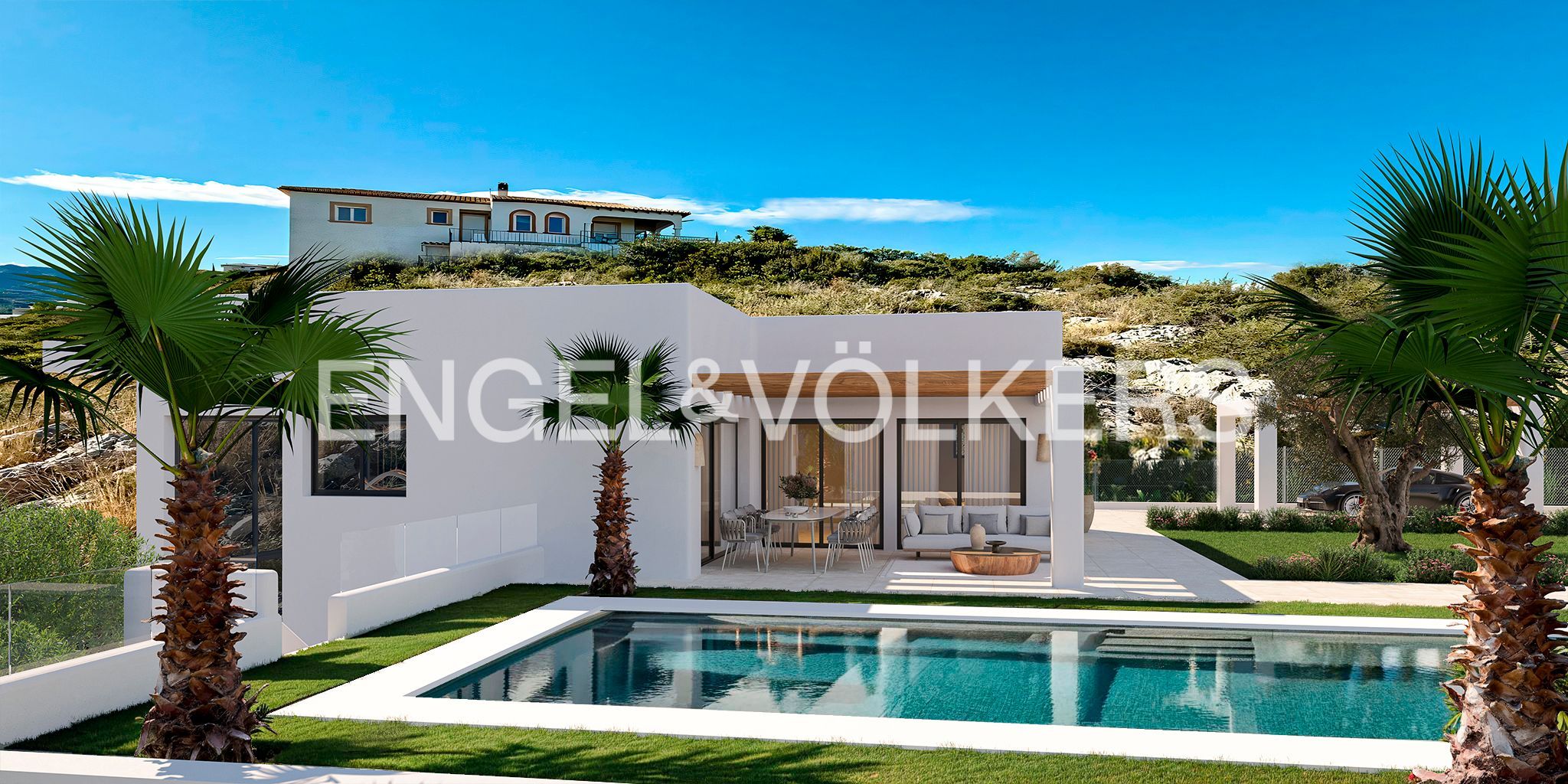 Vista exterior de Casa o xalet en venda en Pedreguer amb Aire condicionat, Calefacció i Jardí privat