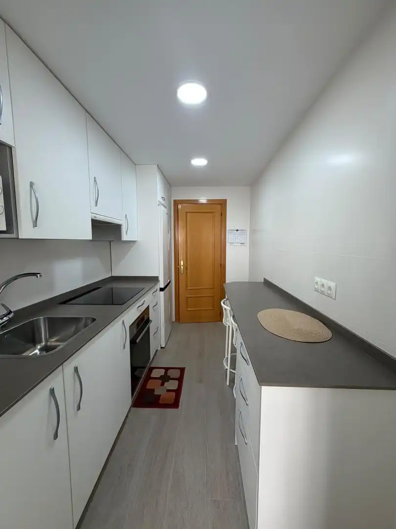 Küche von Wohnung zur Miete in Madrid mit Heizung, Privatgarten und Parkett