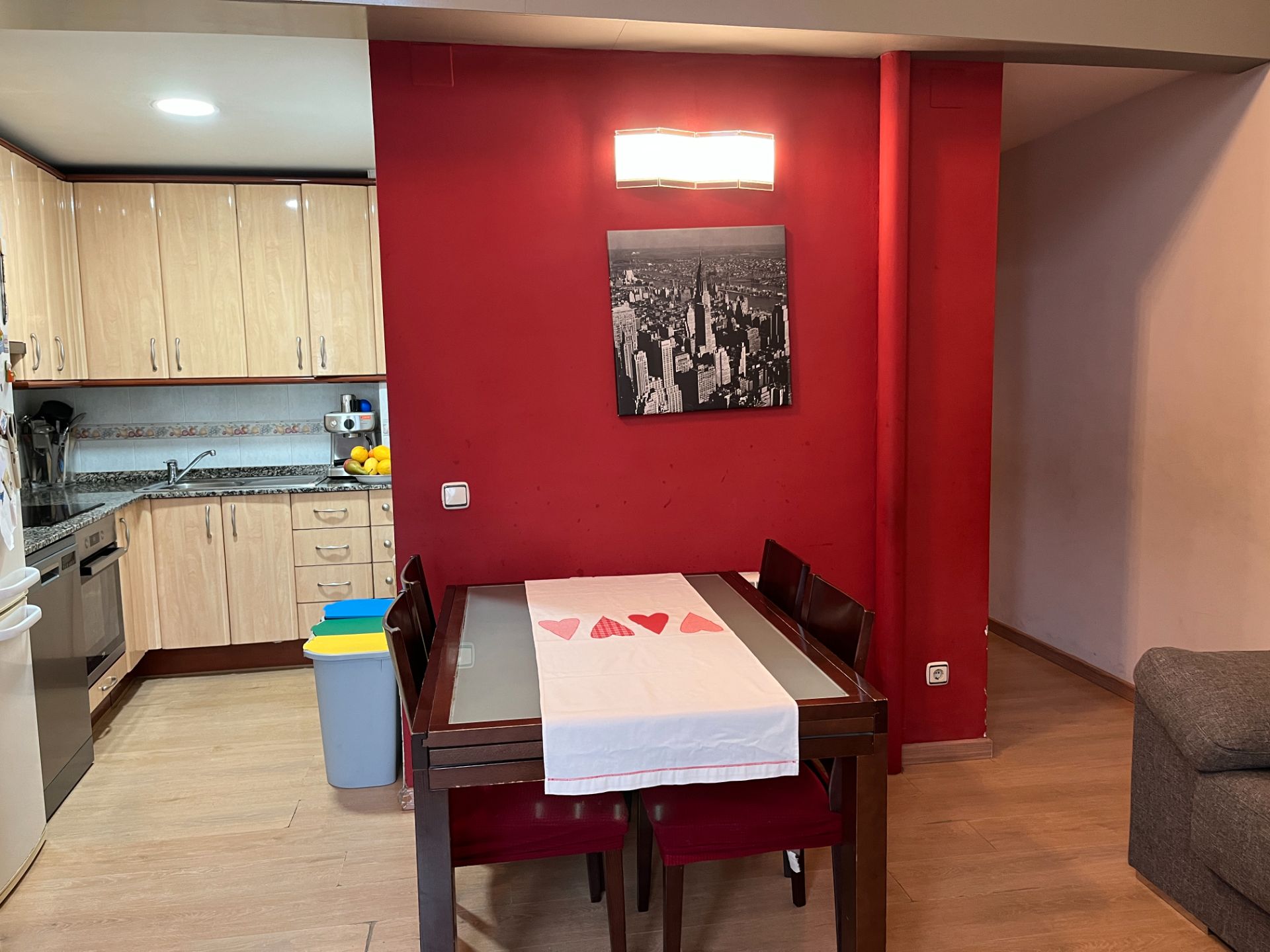 Dining room of Duplex for sale in  Lleida Capital  with Air Conditioner, Heating and Parquet flooring