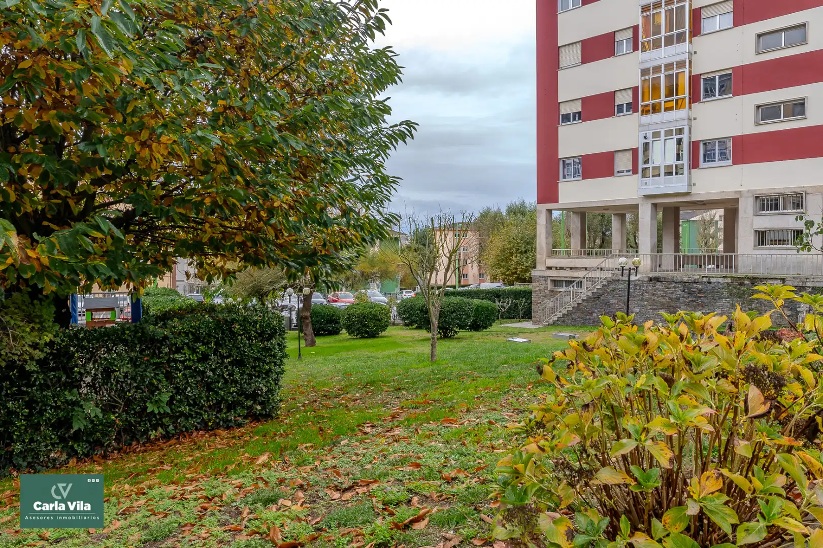 Vista exterior de Piso en venta en Lugo con Calefacción, Jardín privado y Parquet