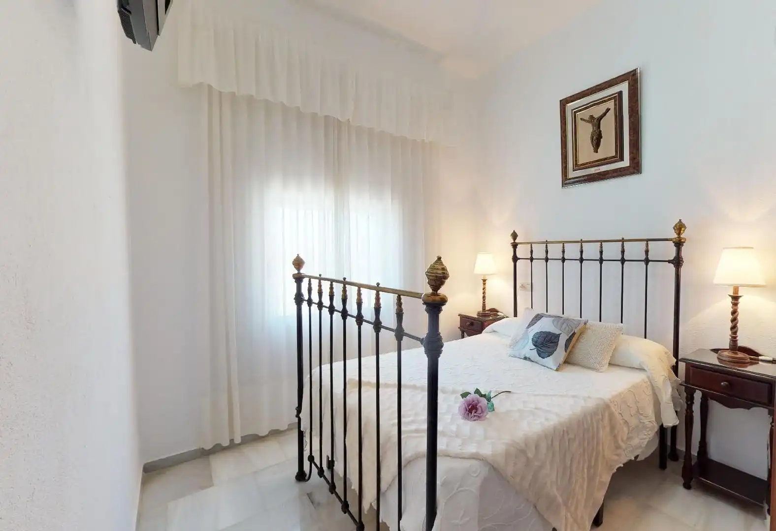 Schlafzimmer von Country house zum Verkauf in Villanueva del Río y Minas mit Klimaanlage, Abstellraum und Schwimmbad