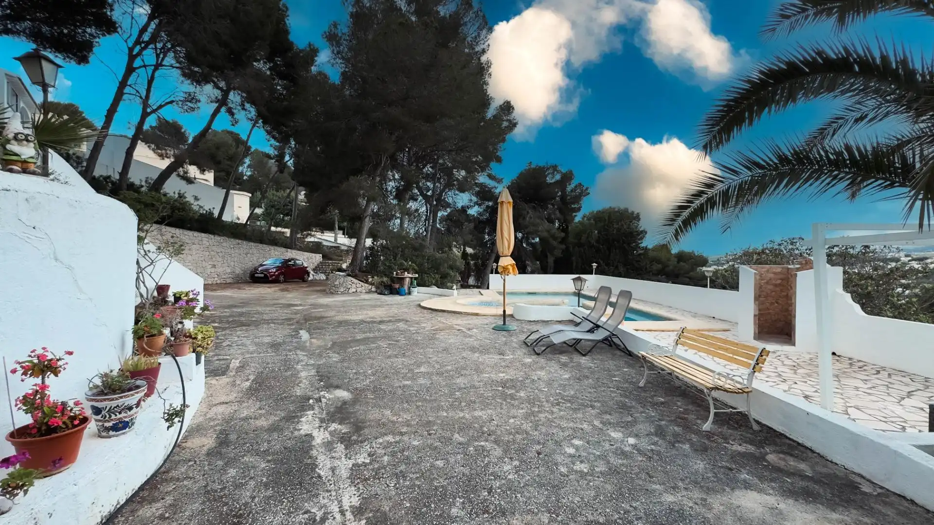 Vista exterior de Casa o chalet en venta en Moraira con Jardín privado, Terraza y Trastero