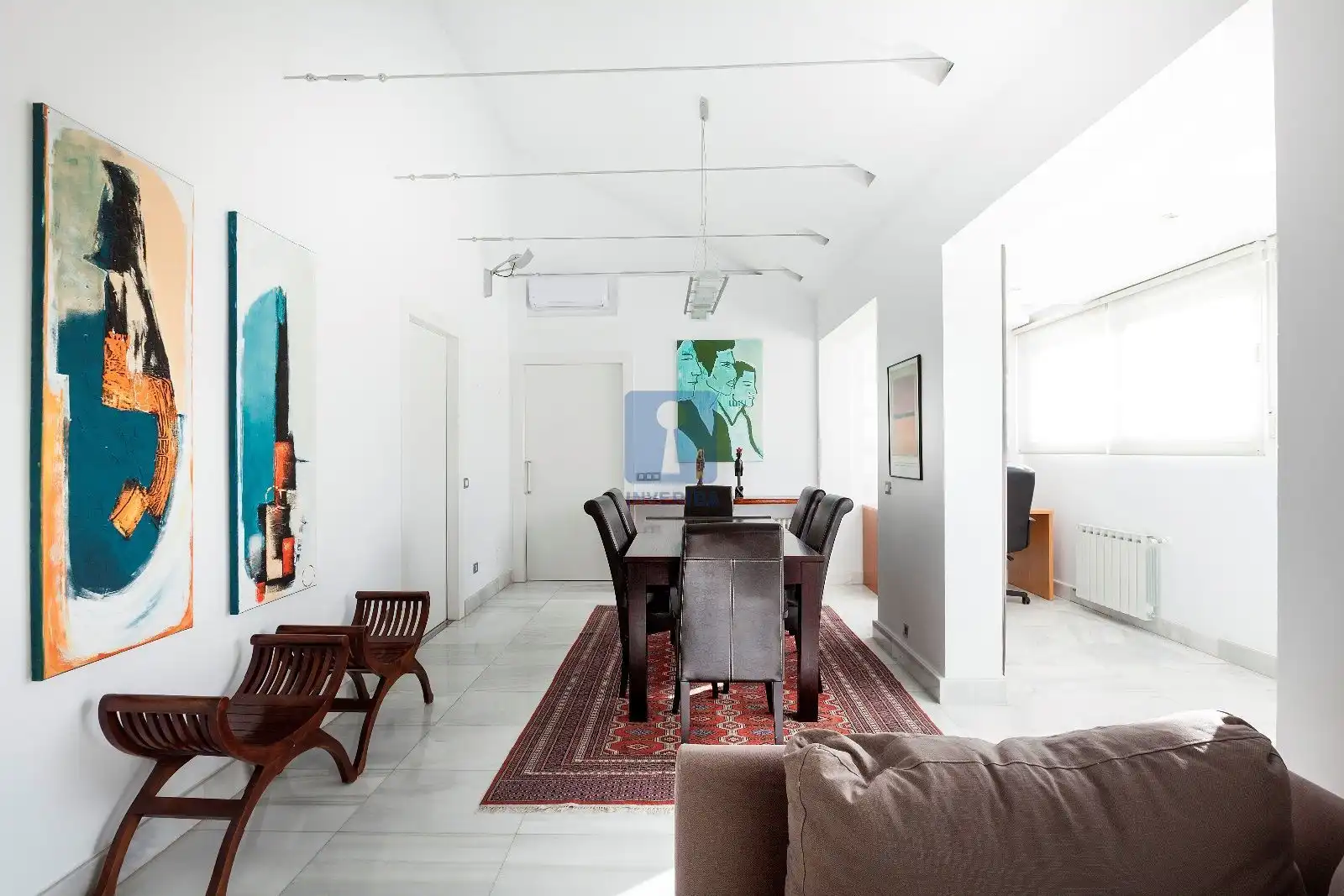 Dining room of Attic for rent in Madrid  with Air Conditioner, Heating and Storage room