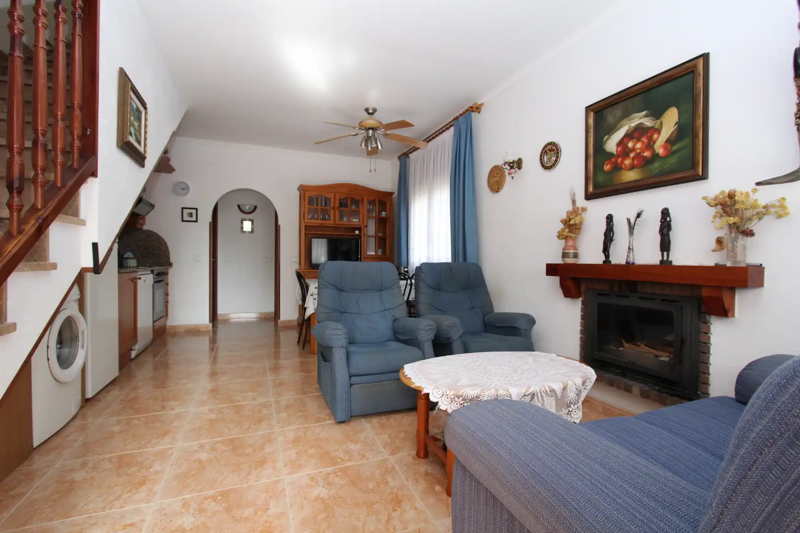 Sala de estar de Casa adosada en venta en Mont-roig del Camp con Calefacción, Jardín privado y Terraza