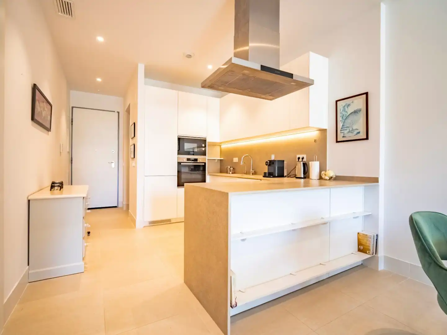 Cuina de Apartament en venda en L'Alfàs del Pi amb Aire condicionat, Calefacció i Jardí privat
