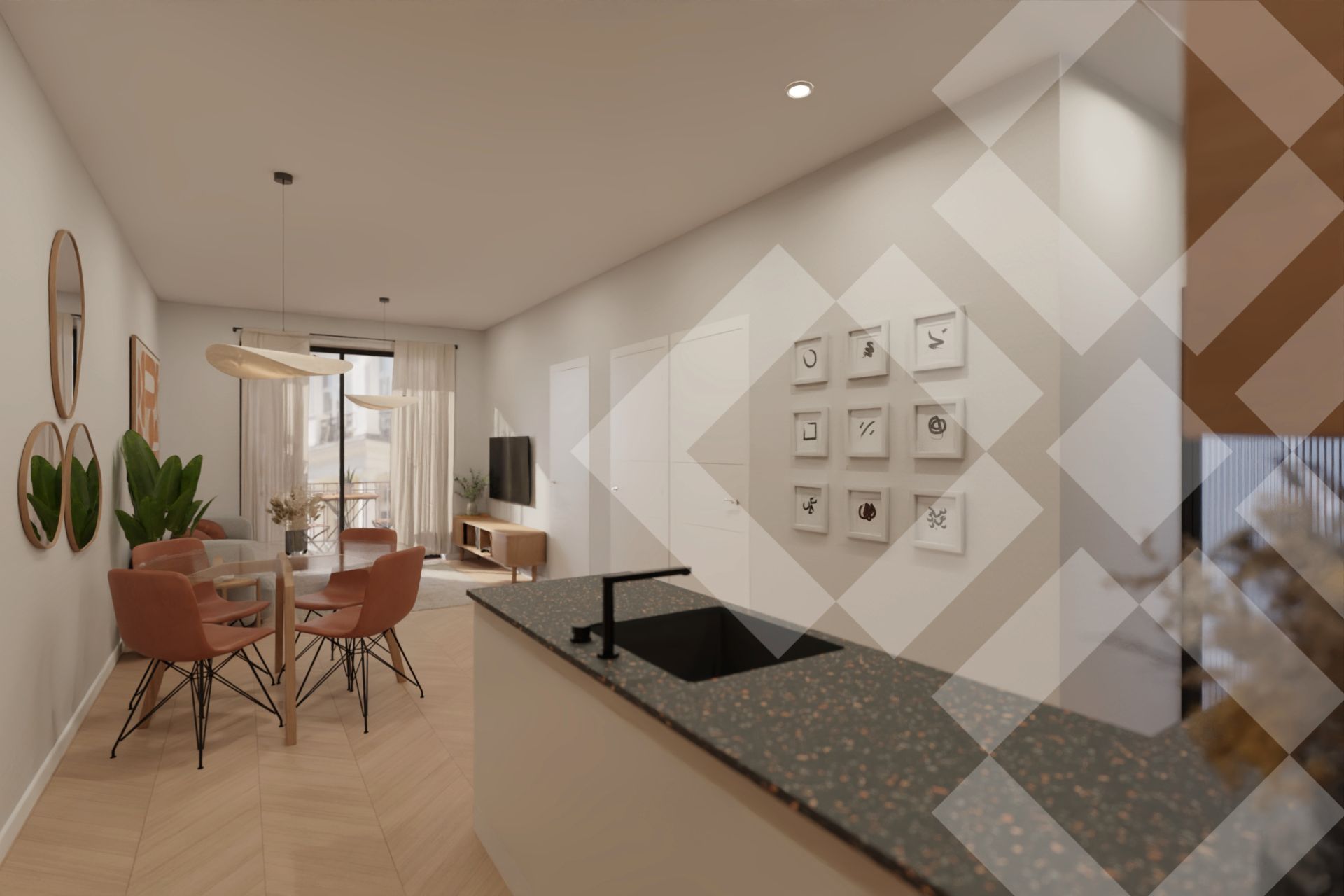 Cuina de Pis en venda en  Barcelona Capital amb Aire condicionat i Balcó