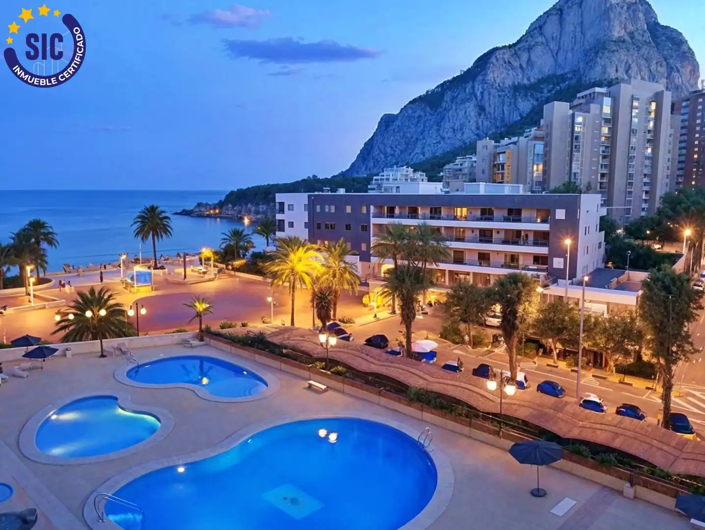 Dormitori de Apartament en venda en Calpe / Calp amb Calefacció, Terrassa i Piscina comunitària