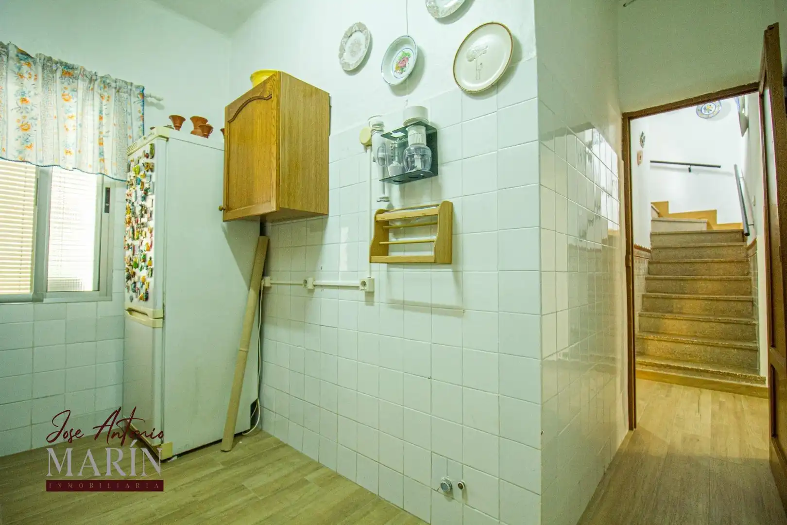 Cuina de Casa adosada en venda en Badajoz amb Aire condicionat, Jardí privat i Terrassa