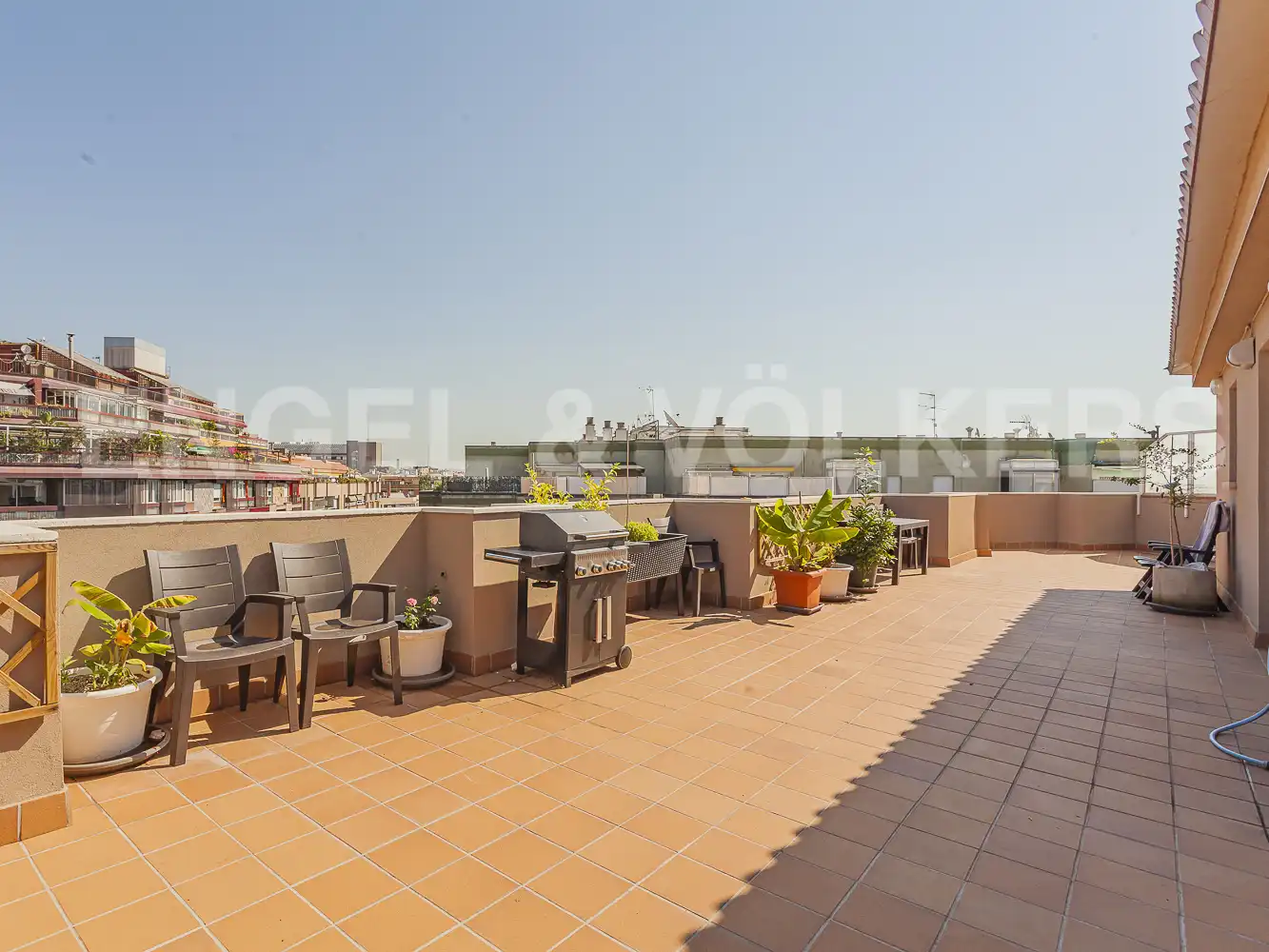 Terrace of Attic for rent in Barcelona  with Heating, Parquet flooring and Terrace
