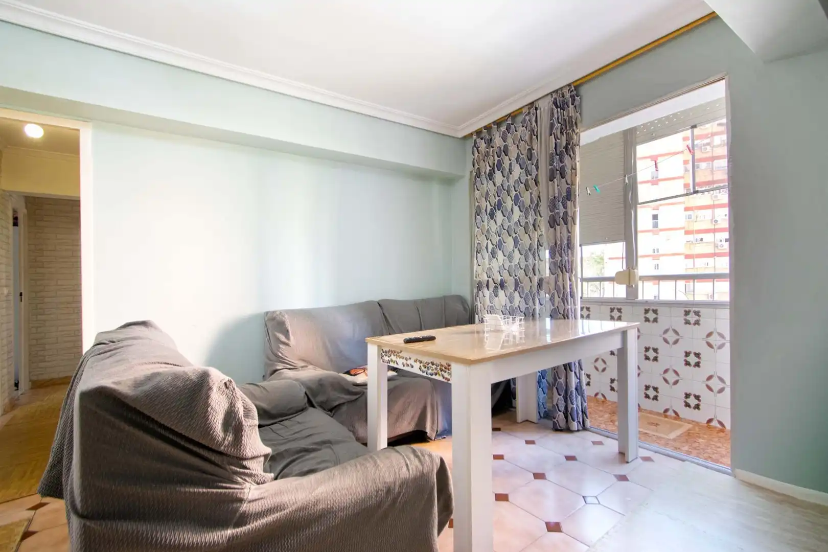 Sala de estar de Piso en venta en Sevilla con Balcón