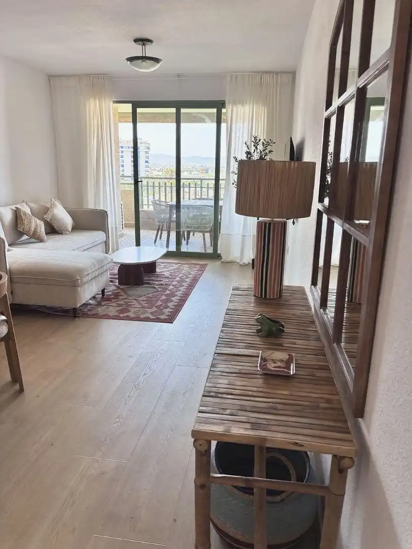 Sala de estar de Apartamento de alquiler en Alboraya con Aire acondicionado, Terraza y Amueblado