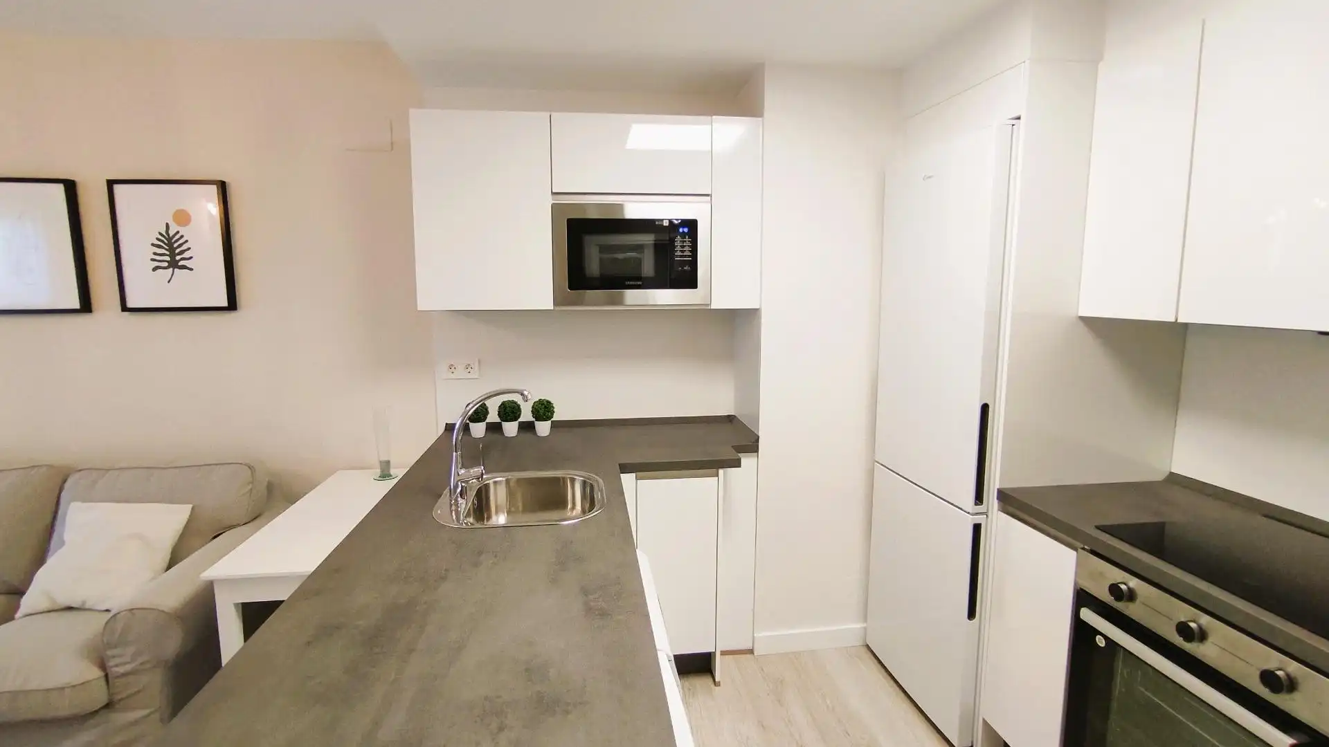 Kitchen of Apartments for rent in Badajoz  with Air Conditioner, Heating and Furnished