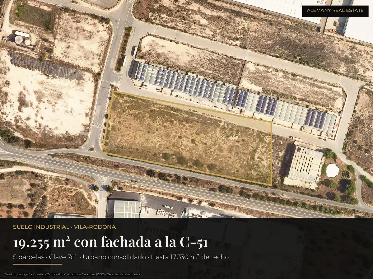 Terreno industrial en venta en Vila-rodona