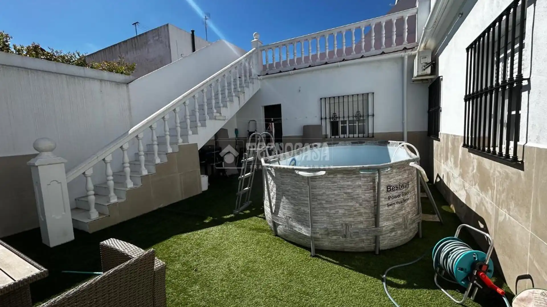 Terrace of Single-family semi-detached for sale in La Rinconada  with Air Conditioner, Heating and Terrace