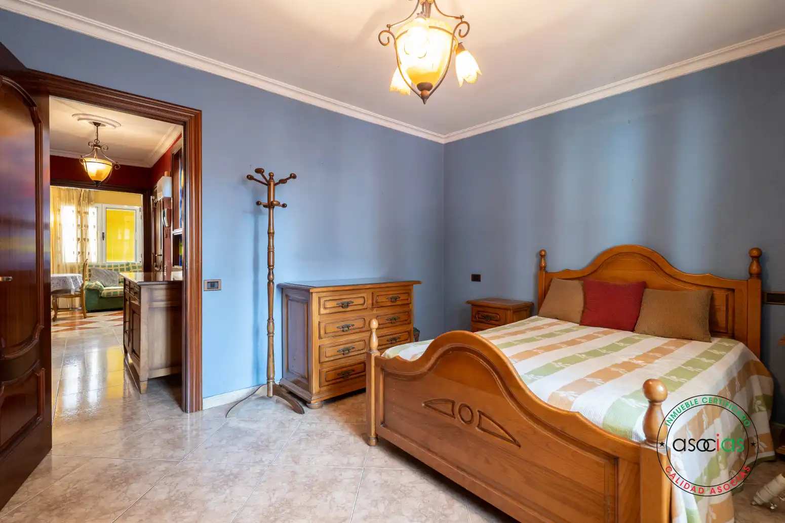 Schlafzimmer von Dachboden zum Verkauf in Gijón  mit Heizung, Parkett und Terrasse