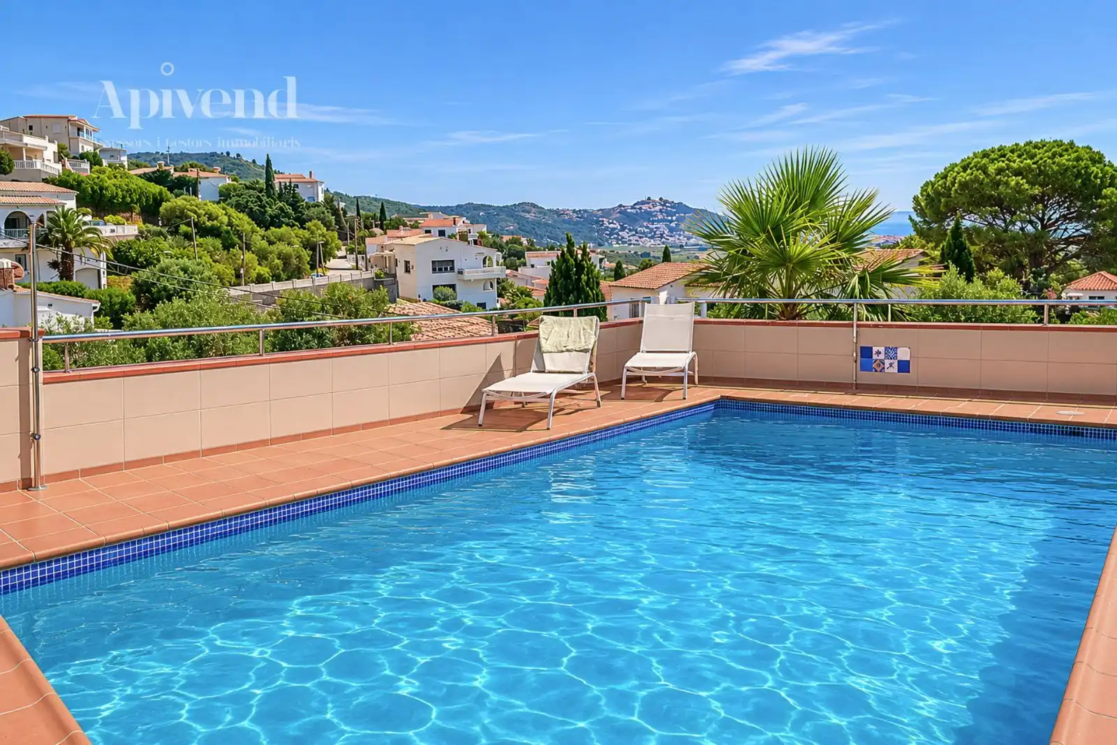Swimming pool of Houses for sale in Roses  with Air Conditioner, Heating and Private garden