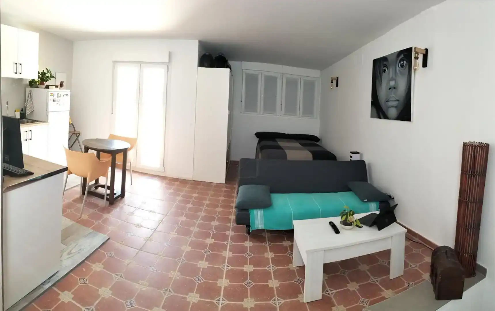 Sala de estar de Casa adosada en venta en Málaga con Aire acondicionado, Parquet y Amueblado
