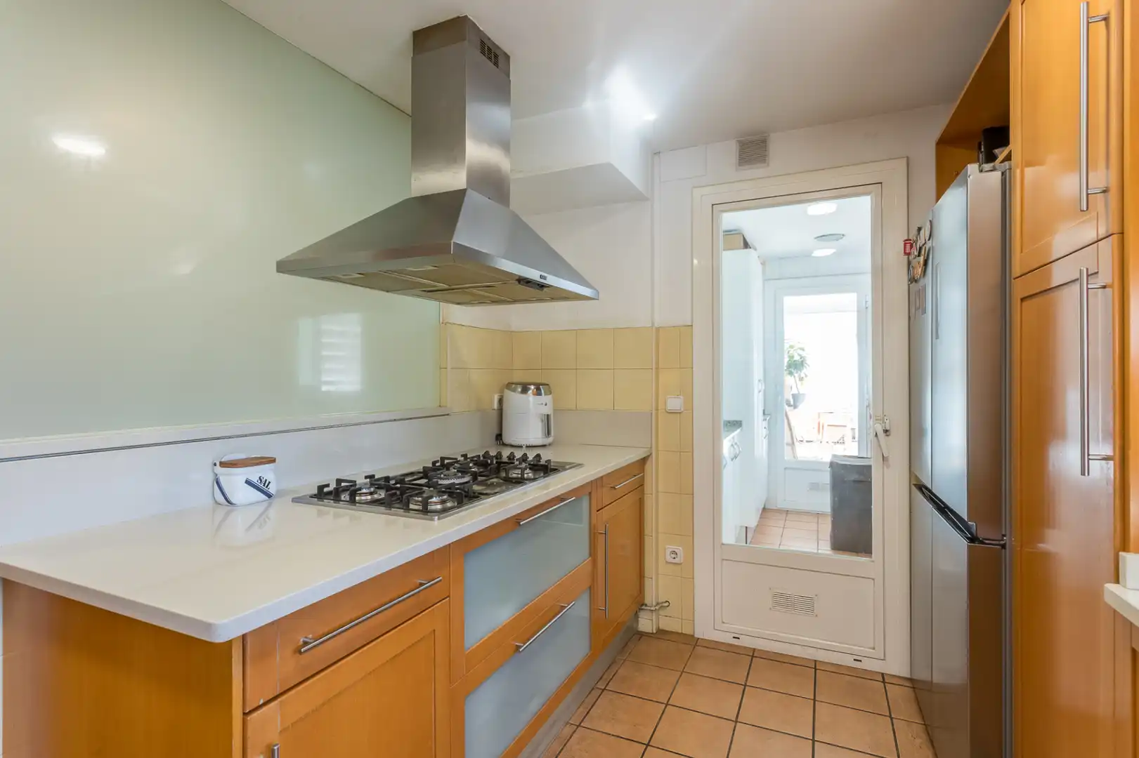Küche von Wohnung zum Verkauf in Barcelona mit Klimaanlage, Heizung und Parkett