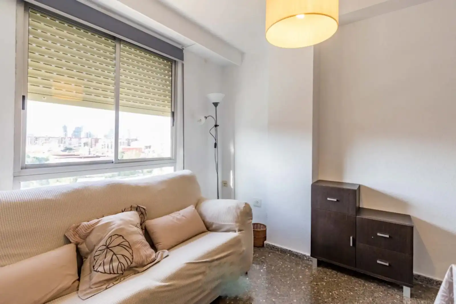 Living room of Flat for share in Campanar