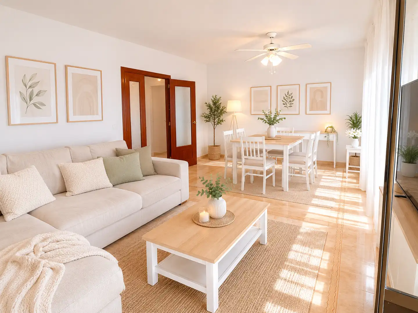 Sala de estar de Piso en venta en Alicante / Alacant con Balcón