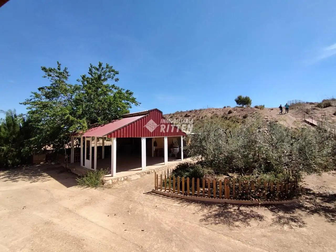 Vista exterior de Finca rústica en venda en Fuente Álamo de Murcia amb Aire condicionat, Jardí privat i Moblat