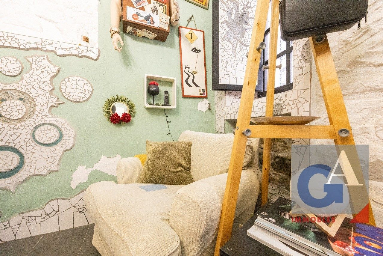 Living room of Single-family semi-detached for sale in Besalú  with Heating, Terrace and Swimming Pool