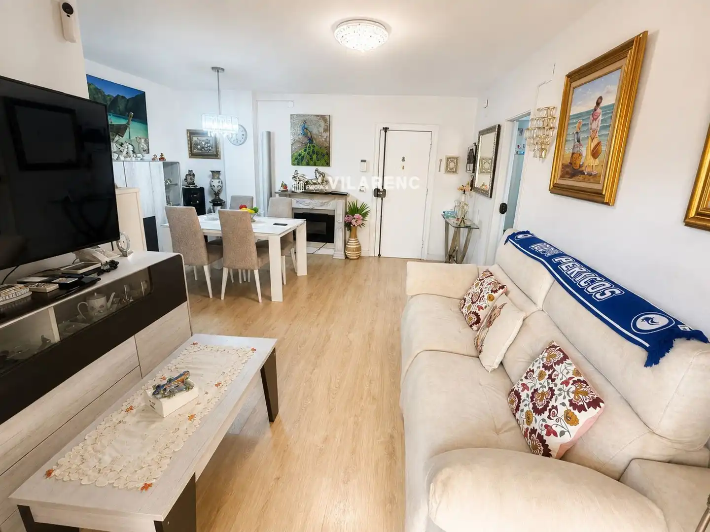 Living room of Flat for sale in Calafell  with Air Conditioner, Heating and Terrace