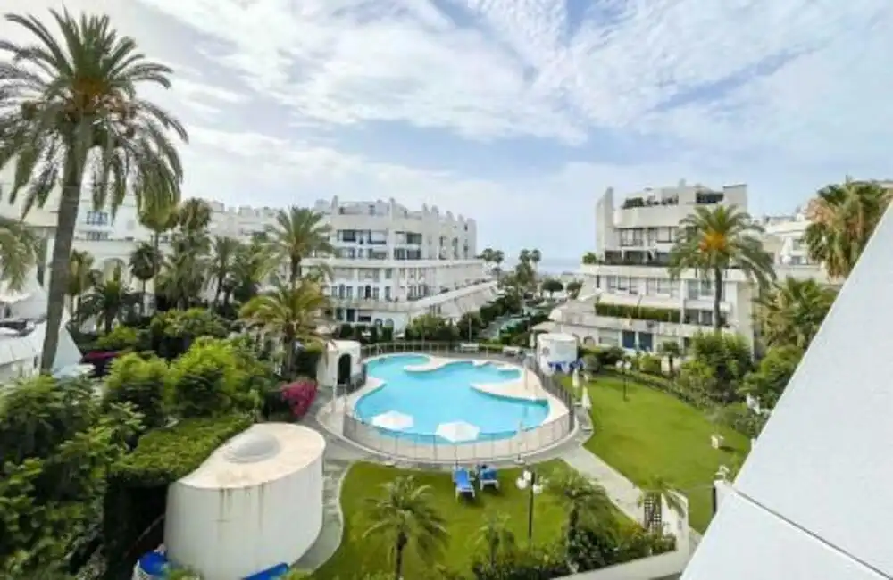 Garden of Duplexes for rent in Marbella  with Air Conditioner, Terrace and Swimming Pool