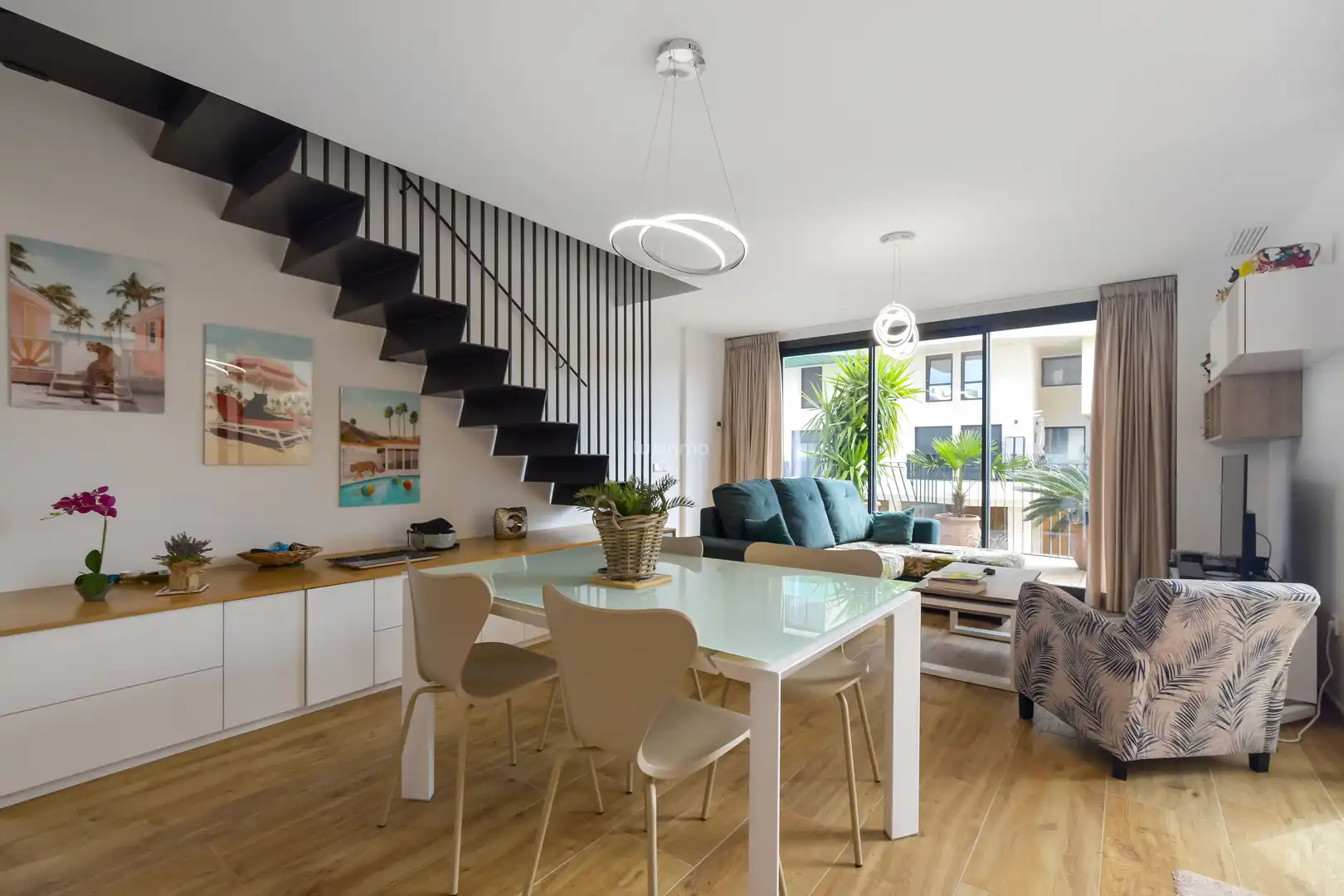 Comedor de Dúplex en venta en Villajoyosa / La Vila Joiosa con Aire acondicionado, Calefacción y Jardín privado