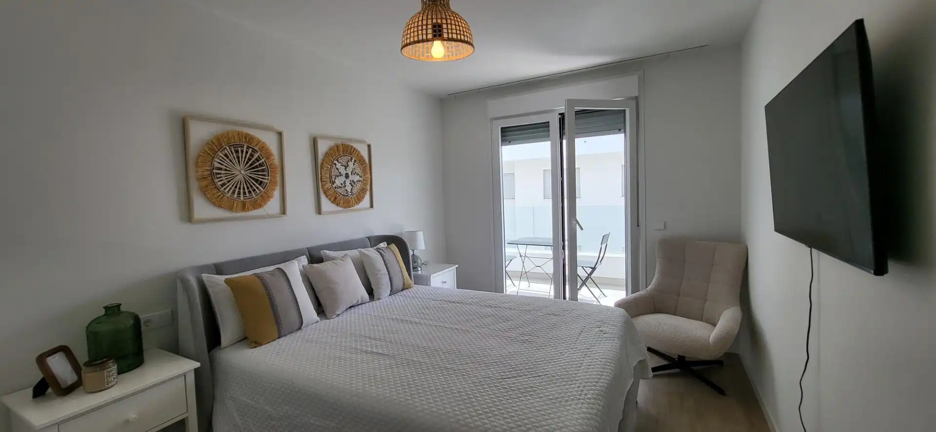 Dormitori de Apartament de lloguer en Marbella amb Aire condicionat, Calefacció i Terrassa