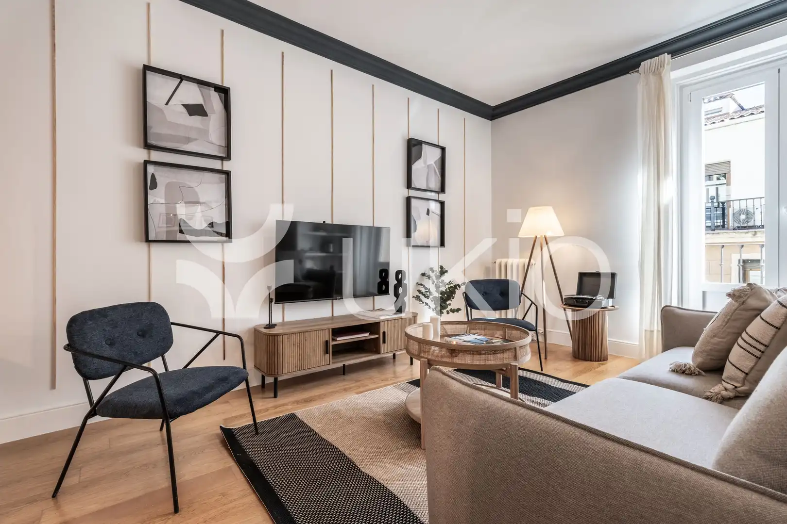 Living room of Flat for rent in Madrid  with Air Conditioner, Heating and Terrace