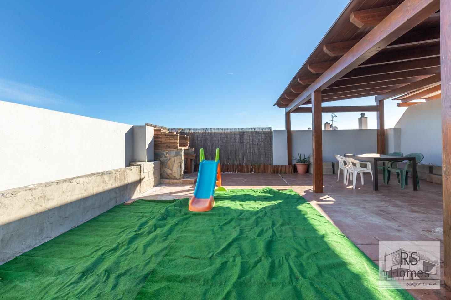 Terrasse von Dachboden zum verkauf in La Pobla de Vallbona mit Klimaanlage, Terrasse und Abstellraum