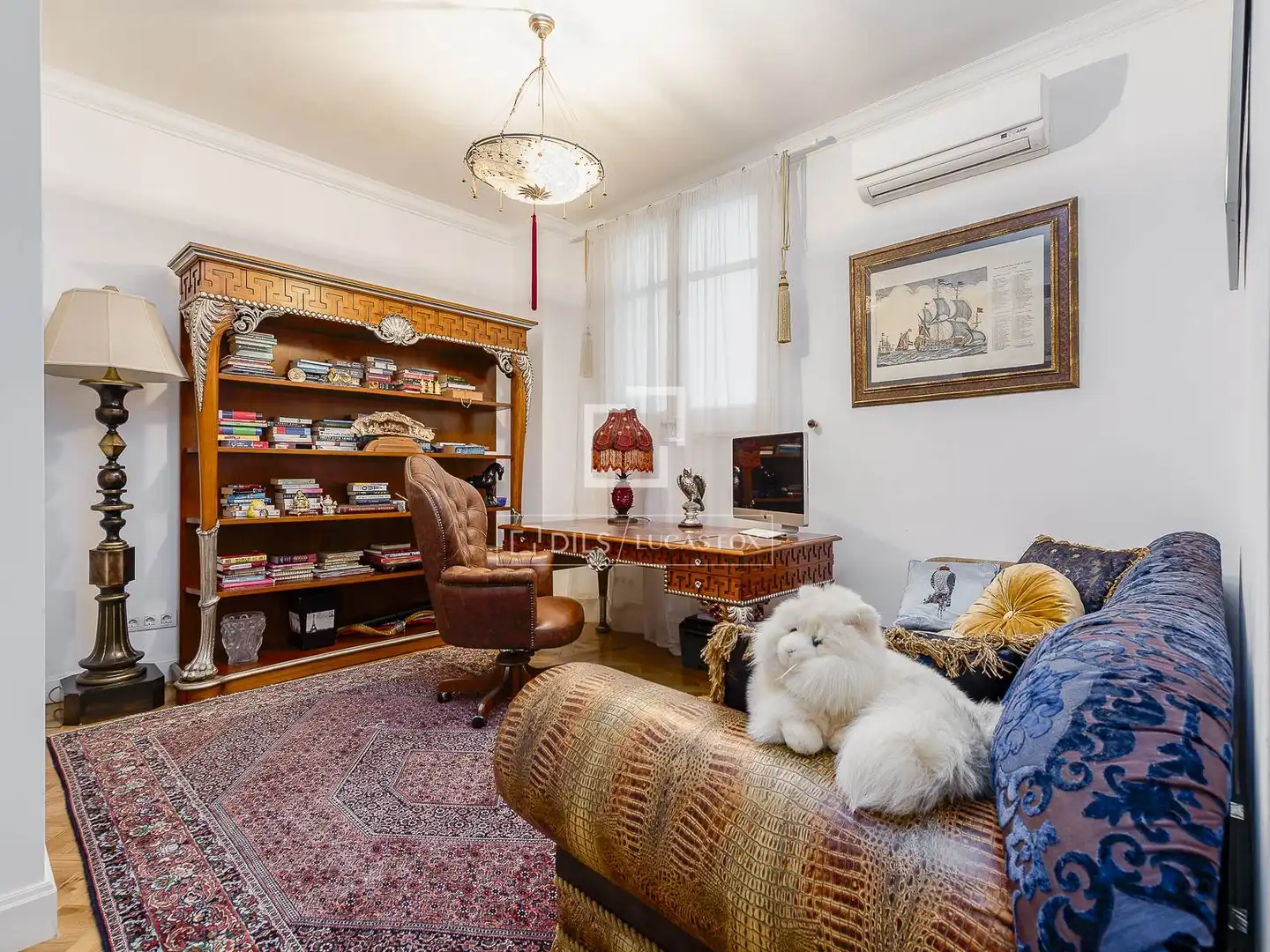 Sala de estar de Piso en venta en Barcelona con Aire acondicionado, Calefacción y Parquet