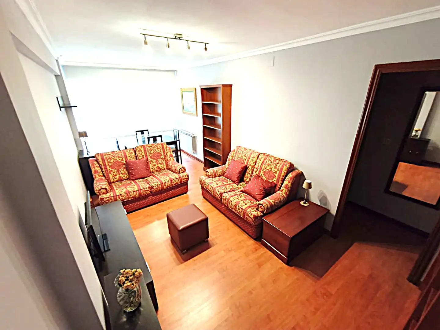 Living room of Flat for rent in Vigo   with Parquet flooring and Furnished