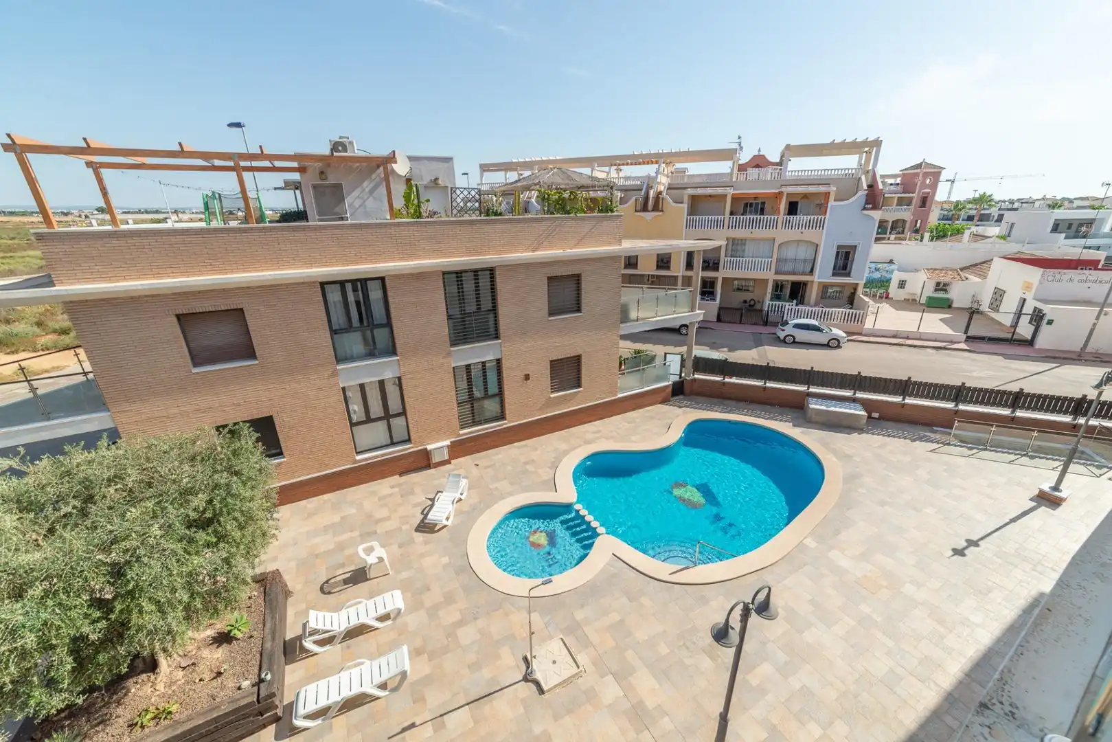 Swimming pool of Flat for sale in San Javier  with Air Conditioner, Terrace and Storage room