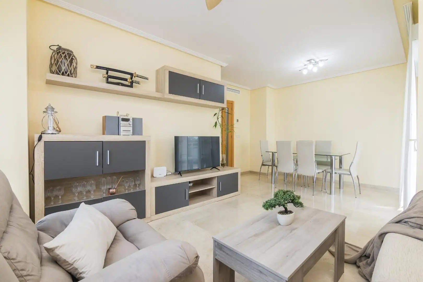 Living room of Flat for sale in El Campello  with Air Conditioner, Heating and Terrace