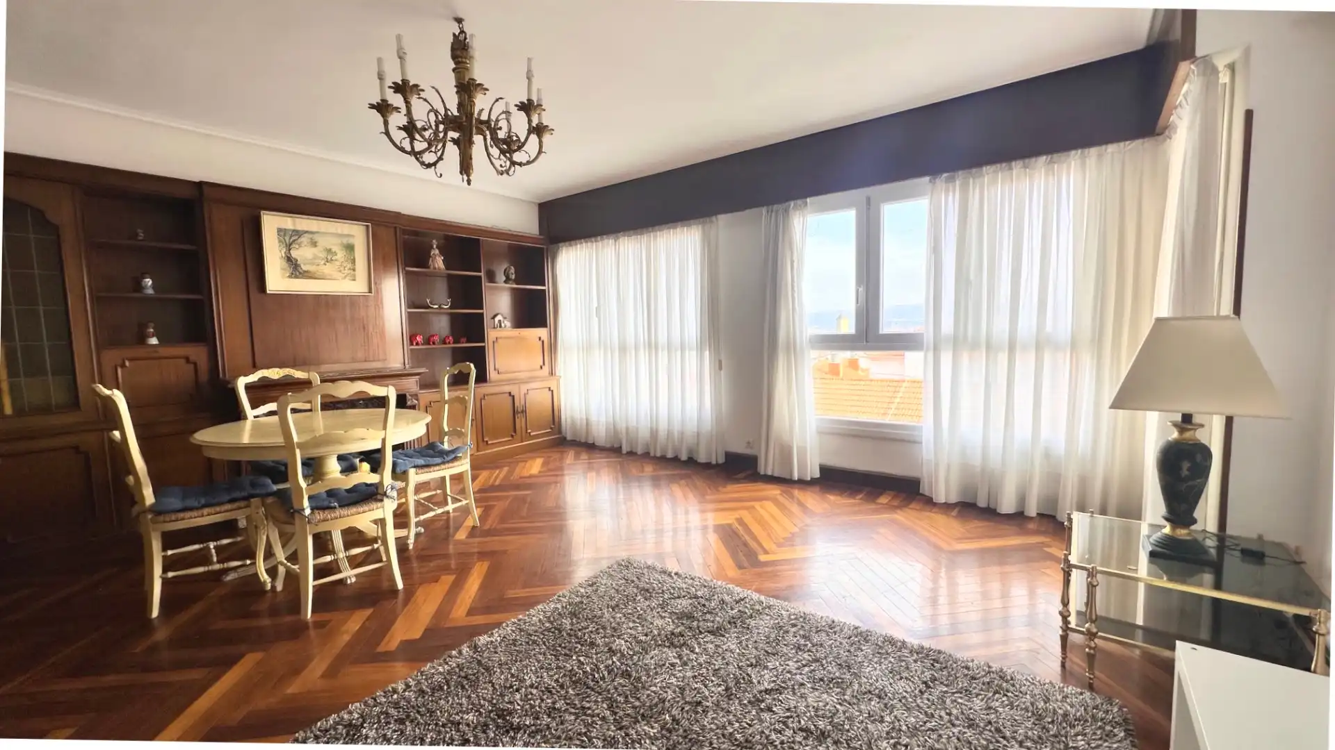 Wohnzimmer von Wohnung zum Verkauf in Portugalete mit Heizung, Terrasse und Möbliert
